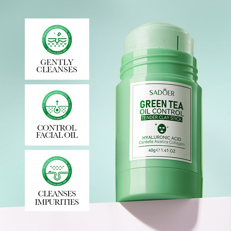 SADOER Green Tea & Rose Clay M - Green Tea Cleansing Clay Mask ulasan dan harga