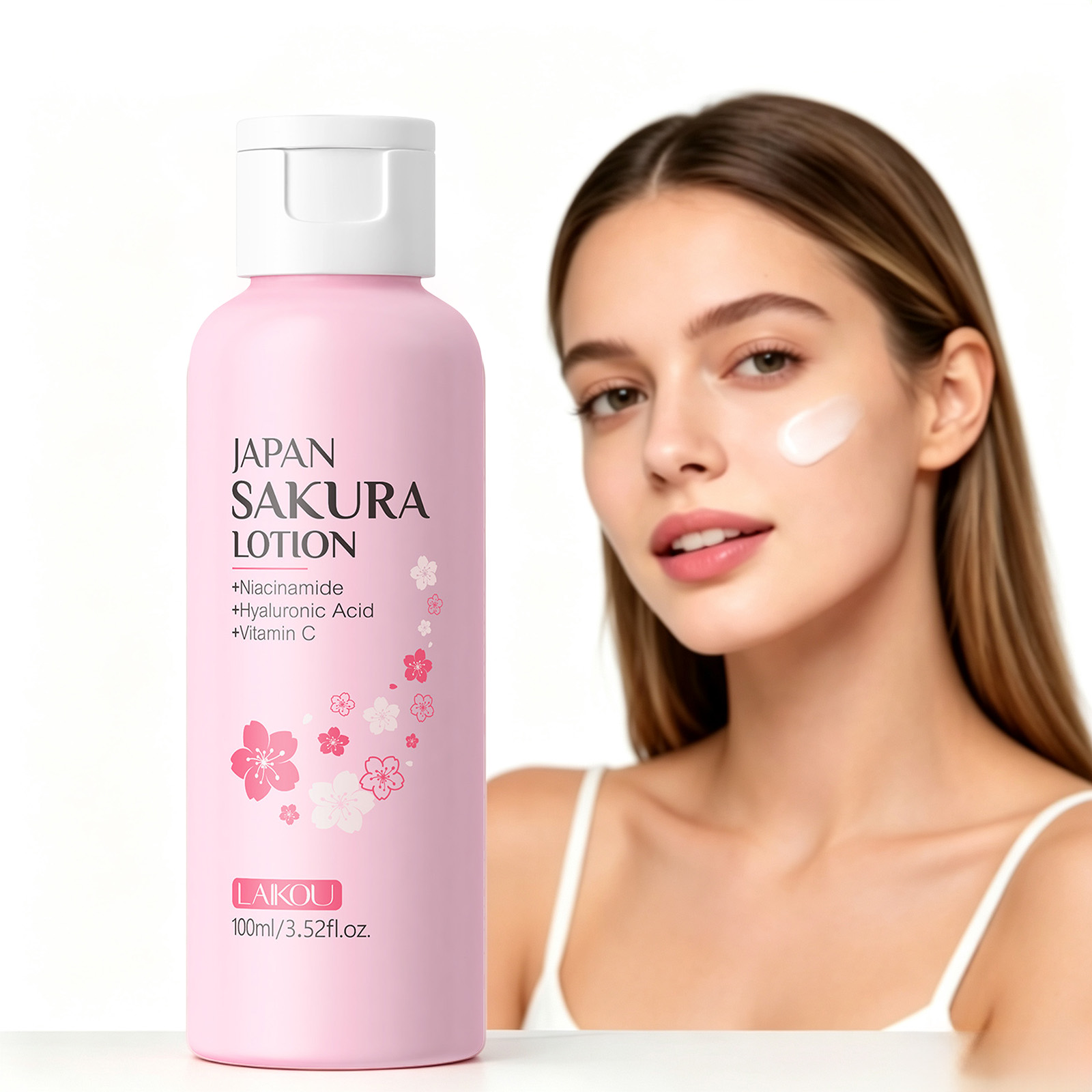 LAIKOU Sakura Lotion 100ml Nia - Niacinamide Pore Shrinking Essence ulasan dan harga