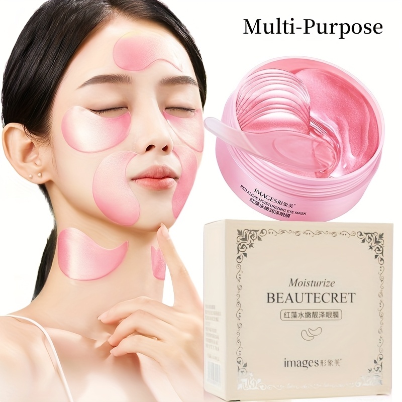 60 Pieces of Red Algae Eye Mas - Collagen Under Eye Patches ulasan dan harga