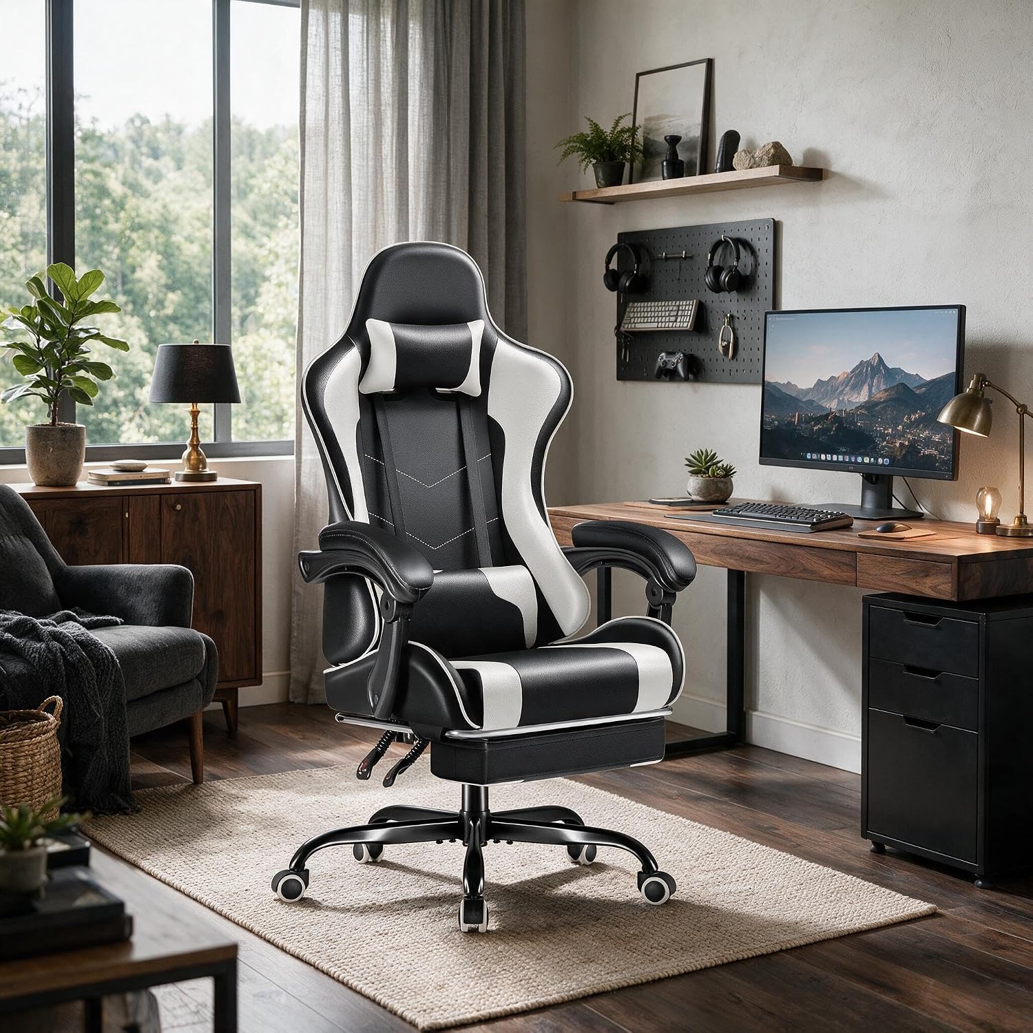 Furmax Gaming Chair, Video Gam - Massage ulasan dan harga