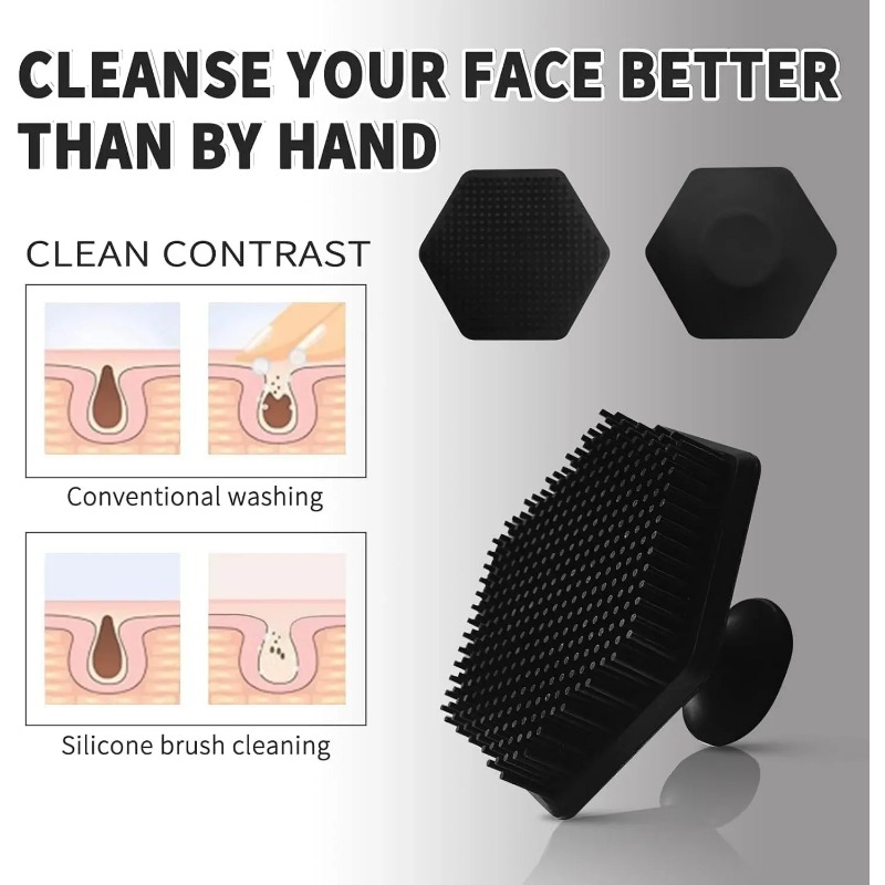 Silicone Cleaning Brush Face C - Silicone Face Scrubber Electric ulasan dan harga
