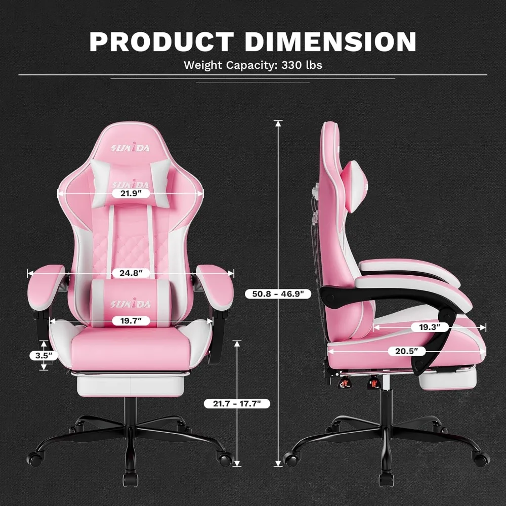 Ergonomic Gaming Chairs for Ad - Massage ulasan dan harga