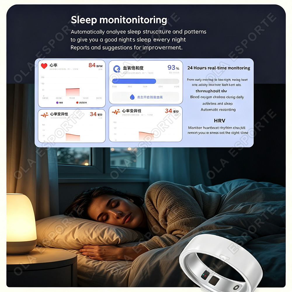 Ceramic Smart Ring Heart Rate  - Health Monitors ulasan dan harga