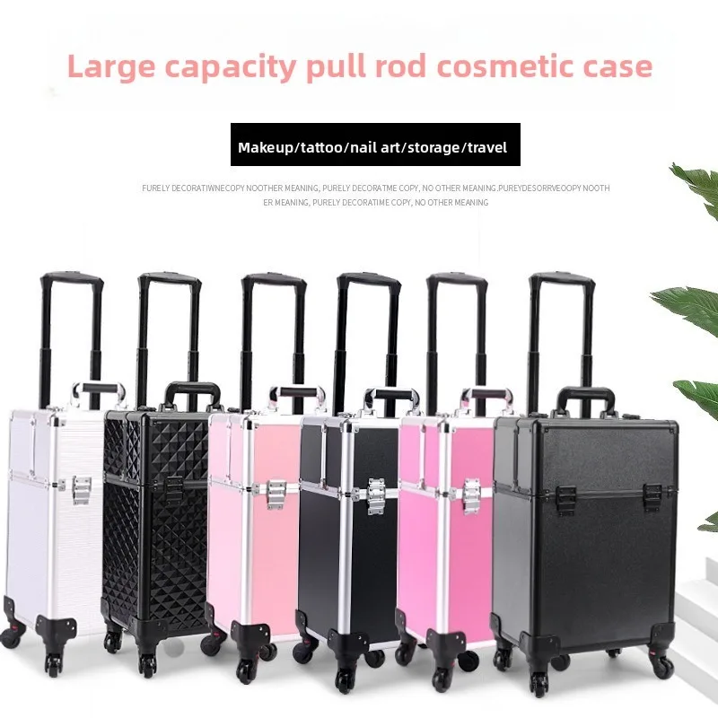 Rolling Cosmetic Luggage Organ - Makeup ulasan dan harga