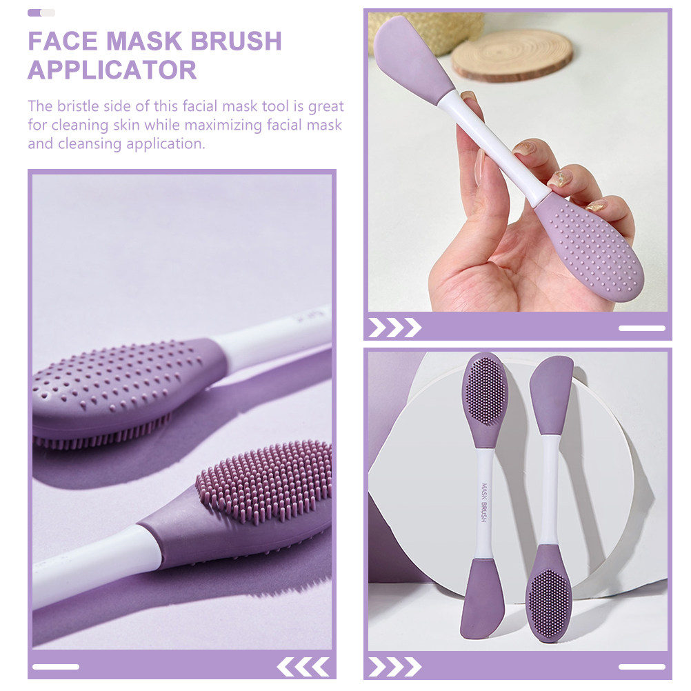 Dual-Head Silicone Face Mask B - Silicone Face Scrubber Electric ulasan dan harga