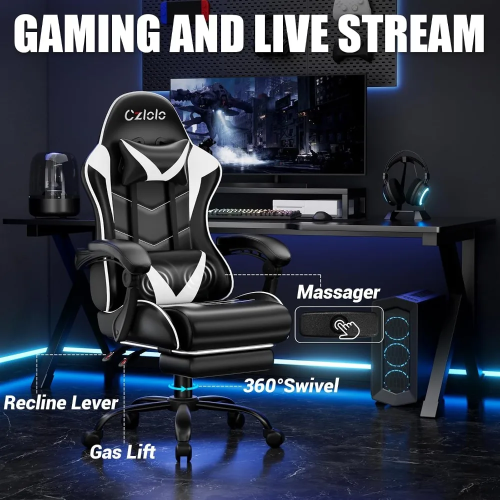 High-back reclining game chair - Massage ulasan dan harga