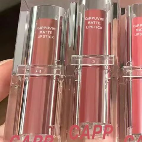 Transparent Acrylic Lipstick 6 - Matte Velvet Lip Tint Long Lasting ulasan dan harga